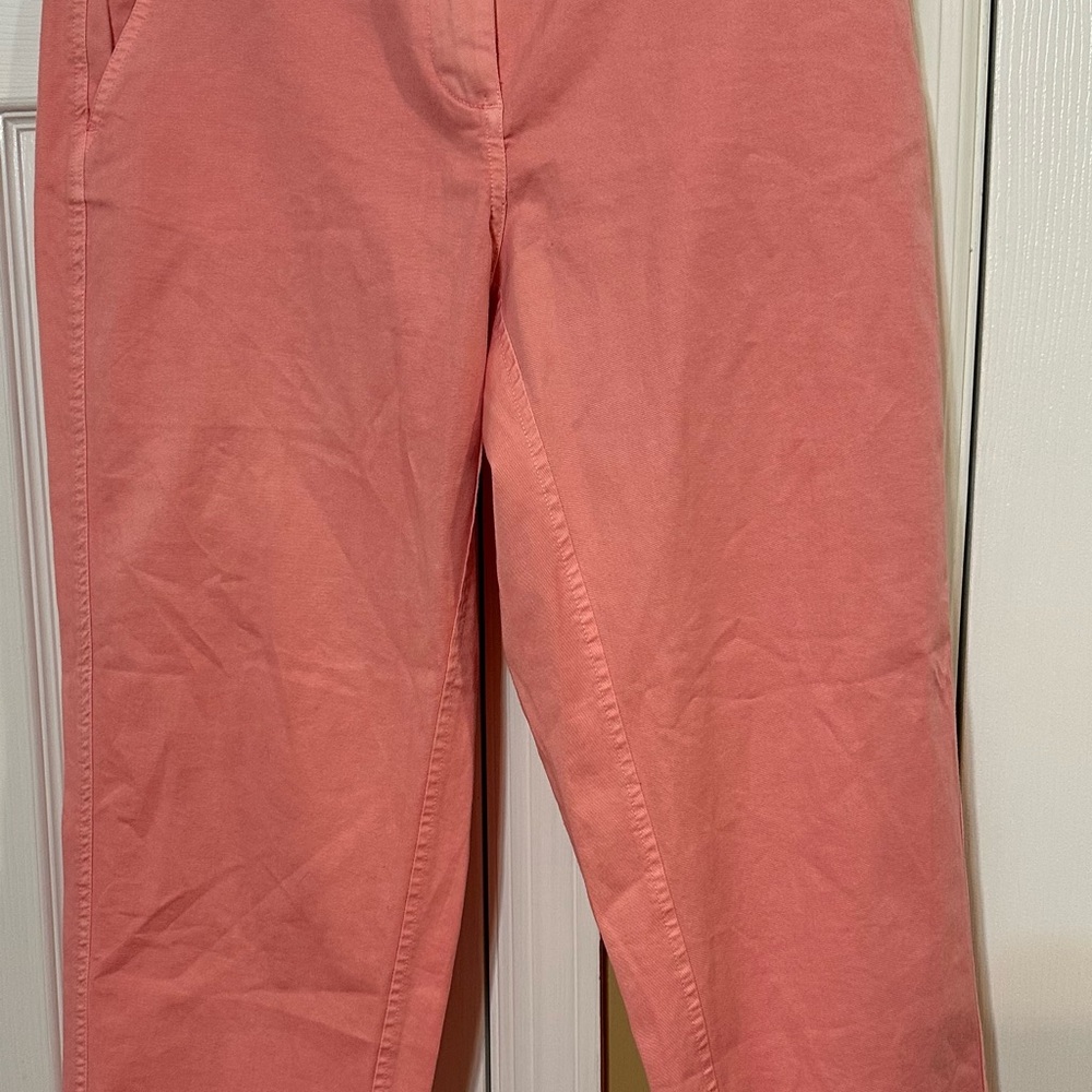 NWT Crown & Ivey Coral Pink Chino Pants, Size 4